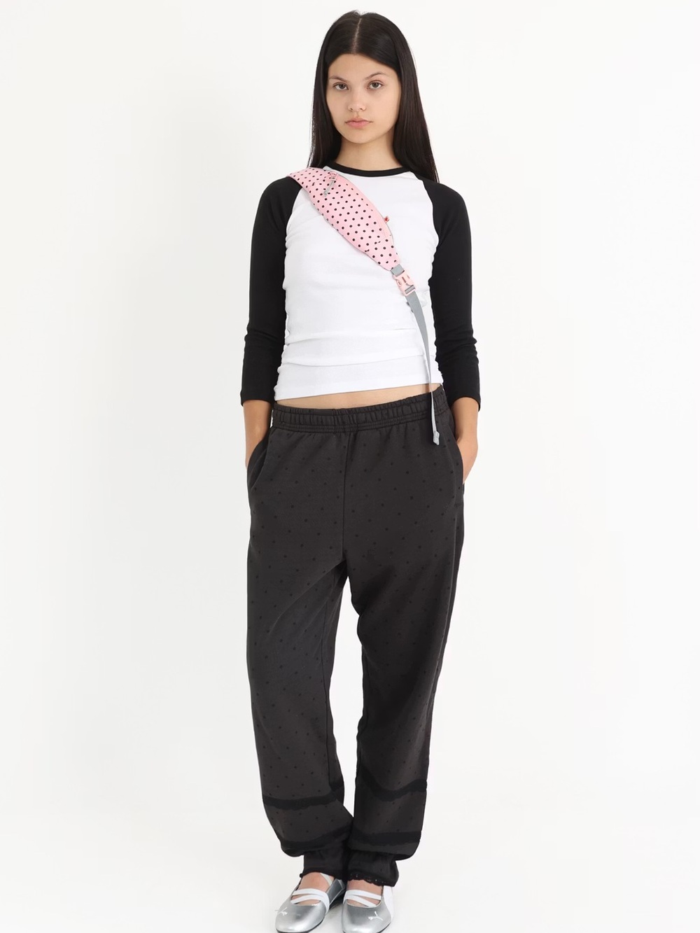 Polka Dot Bloomer SweatPants Strawberry Western